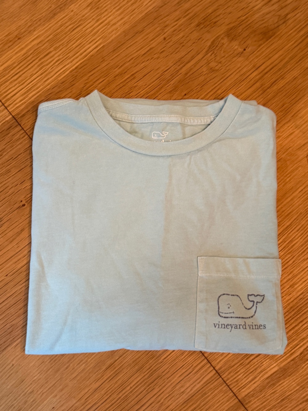 Vineyard Vines Pale Aqua/light sage Logo Tee